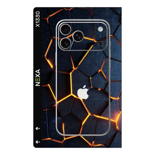 Premium Lava Phones Skin - Wholesale | Nexa Skins — X1330 - Lava (geometric, glowing, tech)