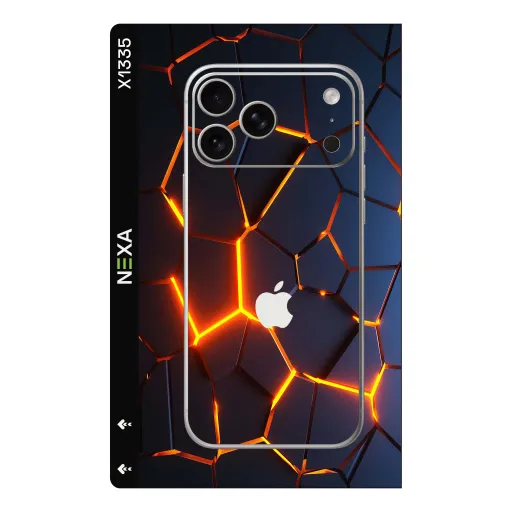 Premium Lava Phones Skin - Wholesale | Nexa Skins — X1335 - Lava (geometric, glowing, cracked)