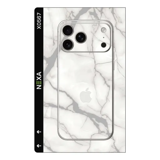 Premium Marble Phones Skin - Wholesale | Nexa Skins — X0567 - Marble (white, minimalist, stone)