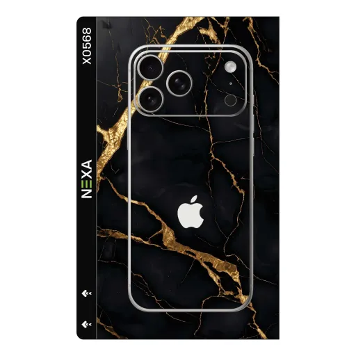 Premium Marble Phones Skin - Wholesale | Nexa Skins — X0568 - Marble (gold, black, luxury)
