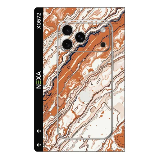 Premium Marble Phones Skin - Wholesale | Nexa Skins — X0572 - Marble (abstract, terracotta, topographic)