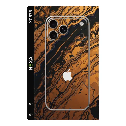 Premium Marble Phones Skin - Wholesale | Nexa Skins — X0576 - Marble (obsidian, gold, abstract)