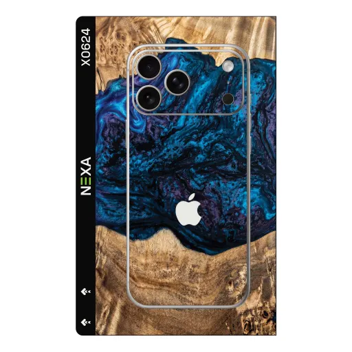 Premium Marble Phones Skin - Wholesale | Nexa Skins — X0624 - Marble (burl wood, resin art, live edge)