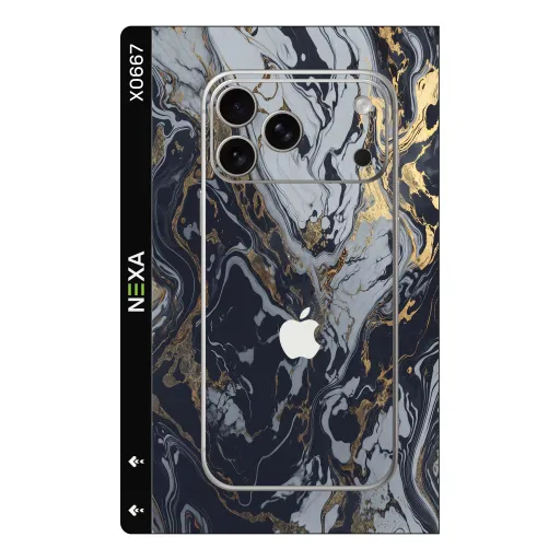 Premium Marble Phones Skin - Wholesale | Nexa Skins — X0667 - Marble (gold foil, abstract, luxury)