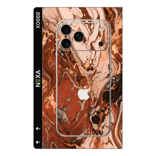 Premium Marble Phones Skin - Wholesale | Nexa Skins — X0668 - Marble (terracotta, abstract, luxury)