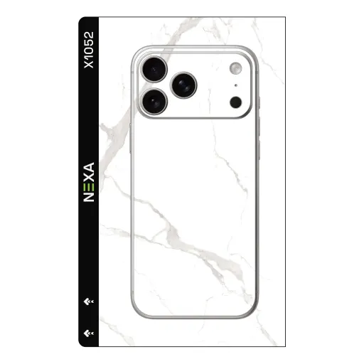 Premium Marble Phones Skin - Wholesale | Nexa Skins — X1052 - Marble (white, minimalist, elegant)