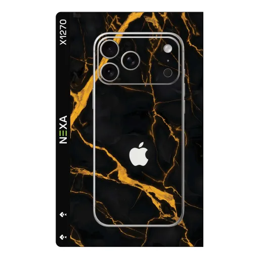 Premium Marble Phones Skin - Wholesale | Nexa Skins — X1270 - Marble (gold, black, luxury)