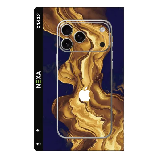 Premium Marble Phones Skin - Wholesale | Nexa Skins — X1342 - Marble (gold, liquid art, luxury)