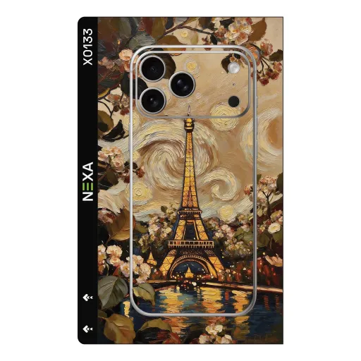 Premium Museum Phones Skin - Wholesale | Nexa Skins — X0133 - Museum (eiffel tower, paris, oil painting)