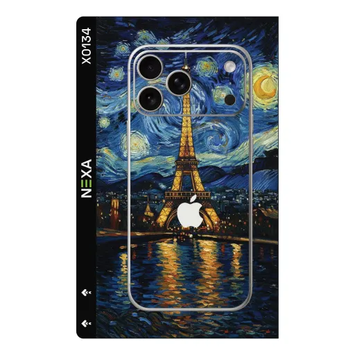 Premium Museum Phones Skin - Wholesale | Nexa Skins — X0134 - Museum (starry night, van gogh, eiffel tower)