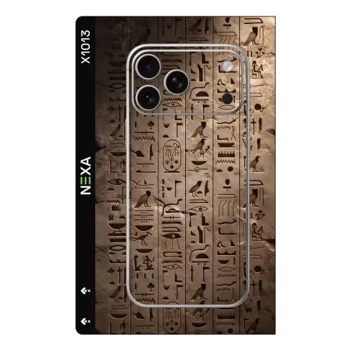 Premium Museum Phones Skin - Wholesale | Nexa Skins — X1013 - Museum (egyptian, hieroglyphs, sandstone)