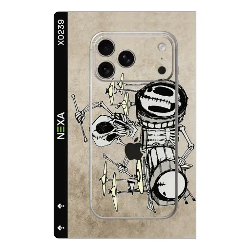 Премиальный скин Other для Phones — оптом | Nexa Skins — X0239 - Other (skeleton, drumming, parchment)