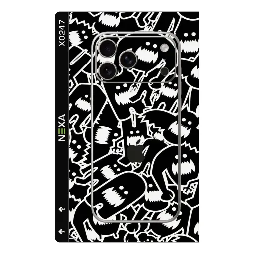 Premium Other Phones Skin - Wholesale | Nexa Skins — X0247 - Other (monochrome, monster, doodle)