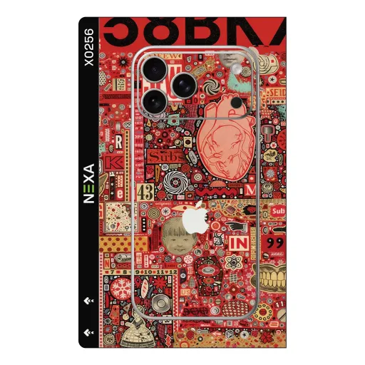 Premium Other Phones Skin - Wholesale | Nexa Skins — X0256 - Other (red, collage, pop art)