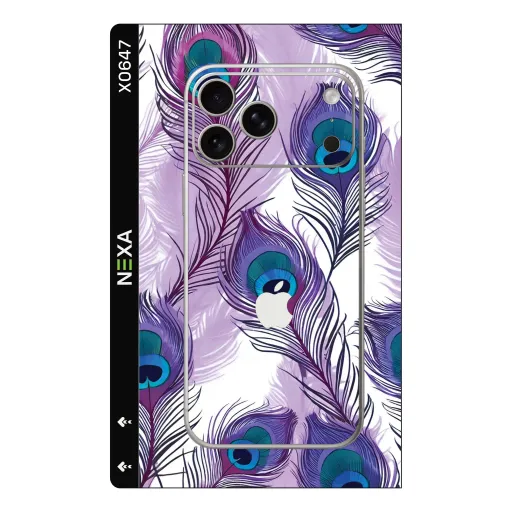 Premium Other Phones Skin - Wholesale | Nexa Skins — X0647 - Other (peacock, feathers, purple)