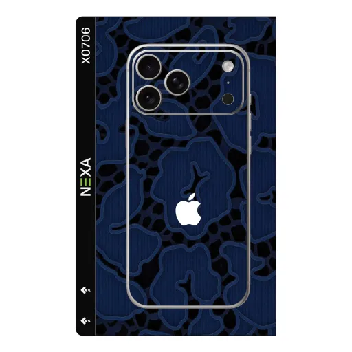 Premium Other Phones Skin - Wholesale | Nexa Skins — X0706 - Other (lace, navy blue, floral)