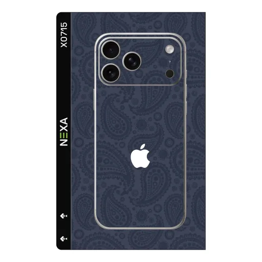 Premium Other Phones Skin - Wholesale | Nexa Skins — X0715 - Other (paisley, navy blue, matte)