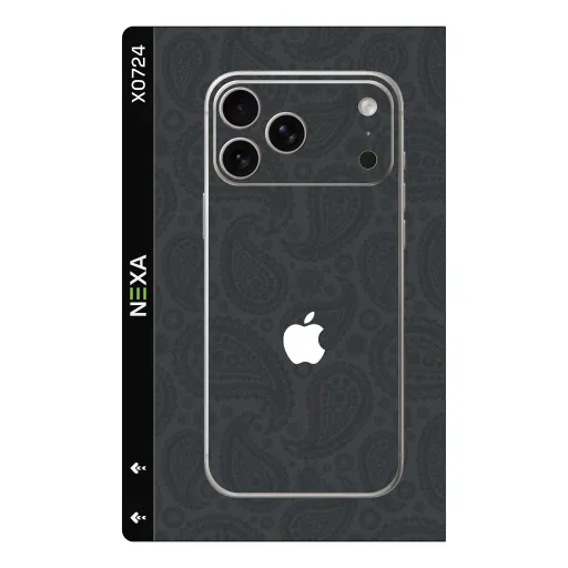 Premium Other Phones Skin - Wholesale | Nexa Skins — X0724 - Other (paisley, monochrome, dark grey)