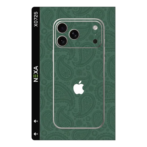 Premium Other Phones Skin - Wholesale | Nexa Skins — X0725 - Other (paisley, dark green, matte)