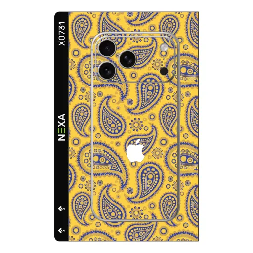 Premium Other Phones Skin - Wholesale | Nexa Skins — X0731 - Other (paisley, yellow, blue)
