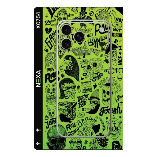 Premium Other Phones Skin - Wholesale | Nexa Skins — X0754 - Other (graffiti, neon green, street art)