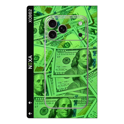 Premium Other Phones Skin - Wholesale | Nexa Skins — X0862 - Other (money, cash, neon green)