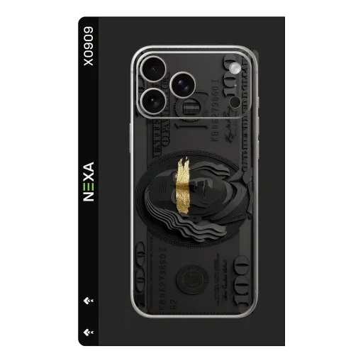 Premium Other Phones Skin - Wholesale | Nexa Skins — X0909 - Other (monochrome, money, gold accent)