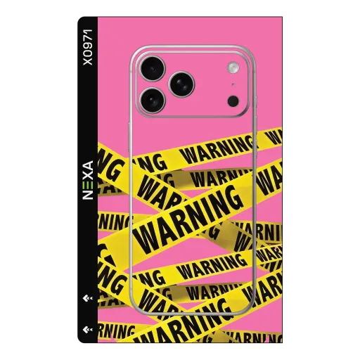 Premium Other Phones Skin - Wholesale | Nexa Skins — X0971 - Other (pink, caution, warning)