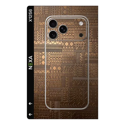 Premium Other Phones Skin - Wholesale | Nexa Skins — X1256 - Other (bronze, geometric, textured)