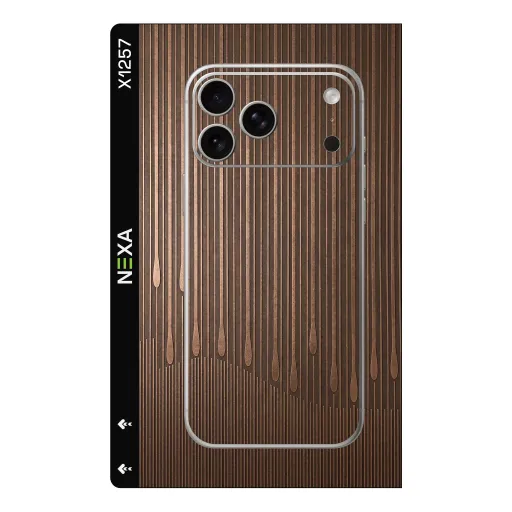 Premium Other Phones Skin - Wholesale | Nexa Skins — X1257 - Other (bronze, metallic, vertical lines)