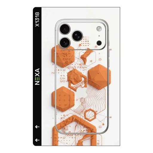 Premium Other Phones Skin - Wholesale | Nexa Skins — X1318 - Other (geometric, orange, minimalist)