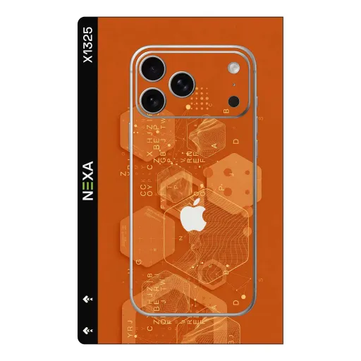 Premium Other Phones Skin - Wholesale | Nexa Skins — X1325 - Other (orange, geometric, hexagonal)