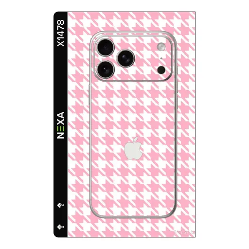 Premium Other Phones Skin - Wholesale | Nexa Skins — X1478 - Other (houndstooth, pink, preppy)