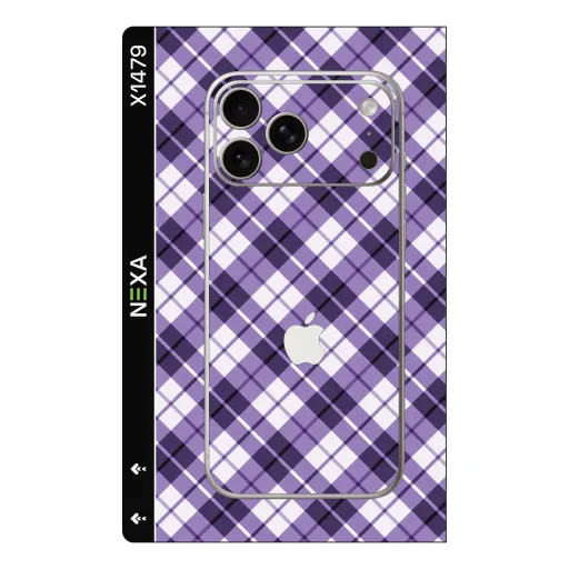 Premium Other Phones Skin - Wholesale | Nexa Skins — X1479 - Other (plaid, tartan, purple)