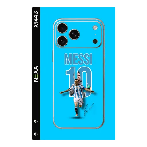 Premium Sport Phones Skin - Wholesale | Nexa Skins — X1443 - Sport (soccer, messi, blue)