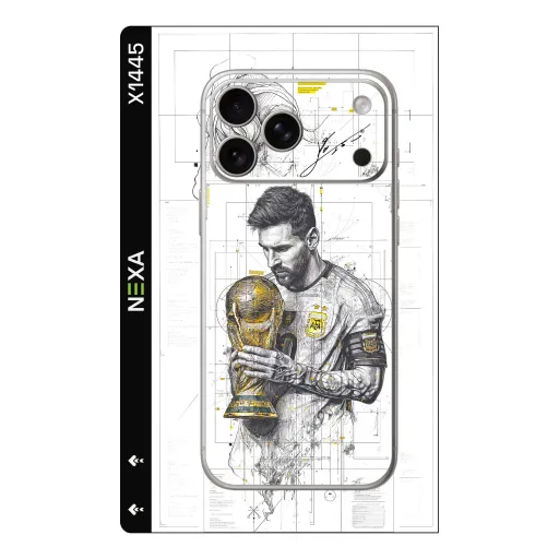 Premium Sport Phones Skin - Wholesale | Nexa Skins — X1445 - Sport (soccer, messi, illustration)