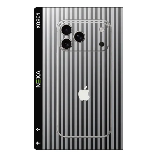Premium Strip Lines Phones Skin - Wholesale | Nexa Skins — X0261 - Strip Lines (striped, monochrome, minimalist)