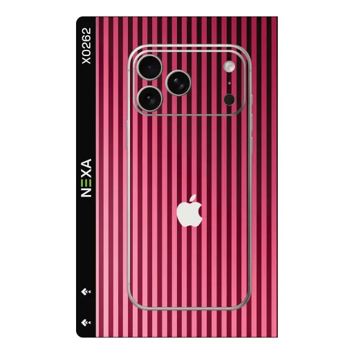 Premium Strip Lines Phones Skin - Wholesale | Nexa Skins — X0262 - Strip Lines (striped, vertical lines, pink)