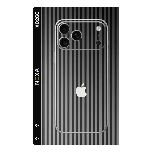 Premium Strip Lines Phones Skin - Wholesale | Nexa Skins — X0266 - Strip Lines (vertical stripes, minimalist, monochrome)