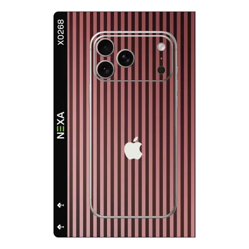 Premium Strip Lines Phones Skin - Wholesale | Nexa Skins — X0268 - Strip Lines (striped, rose gold, minimalist)