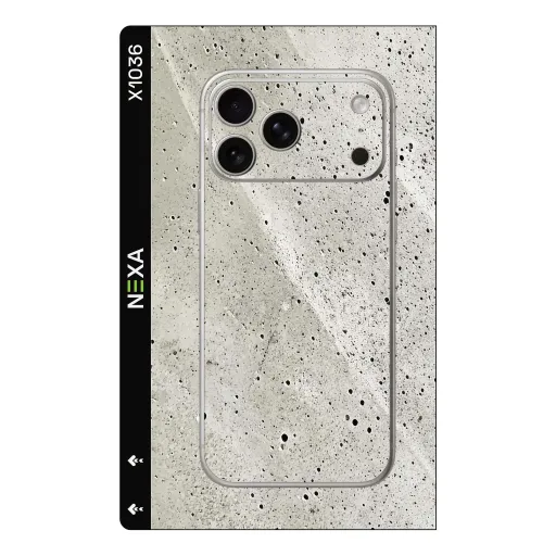 Premium Terrazzo Phones Skin - Wholesale | Nexa Skins — X1036 - Terrazzo (concrete, industrial, grey)