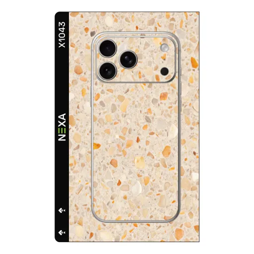 Premium Terrazzo Phones Skin - Wholesale | Nexa Skins — X1043 - Terrazzo (beige, neutral, stone)