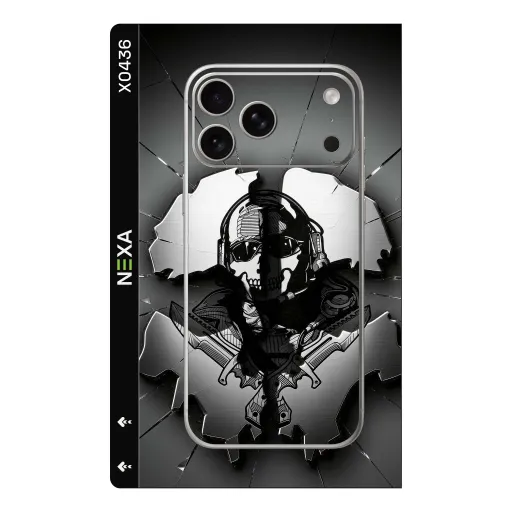 Premium Video Games Phones Skin - Wholesale | Nexa Skins — X0436 - Video Games (skull, gaming, monochromatic)