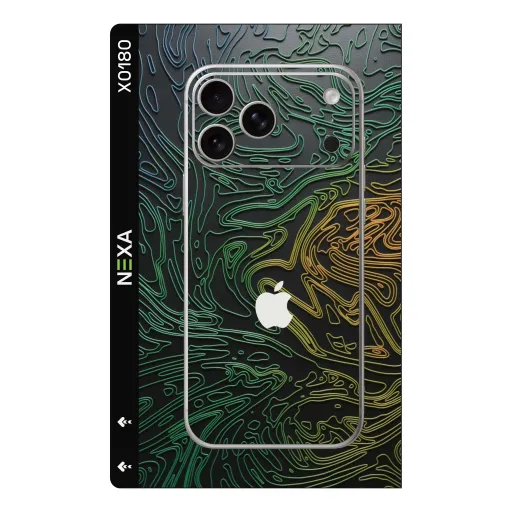 Премиальный скин Waves для Phones — оптом | Nexa Skins — X0180 - Waves (topographic, gradient, matte)