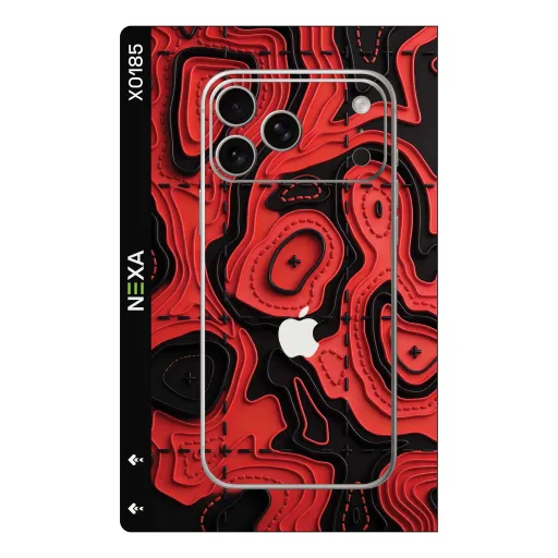 Premium Waves Phones Skin - Wholesale | Nexa Skins — X0185 - Waves (topographic, layered, 3d effect)