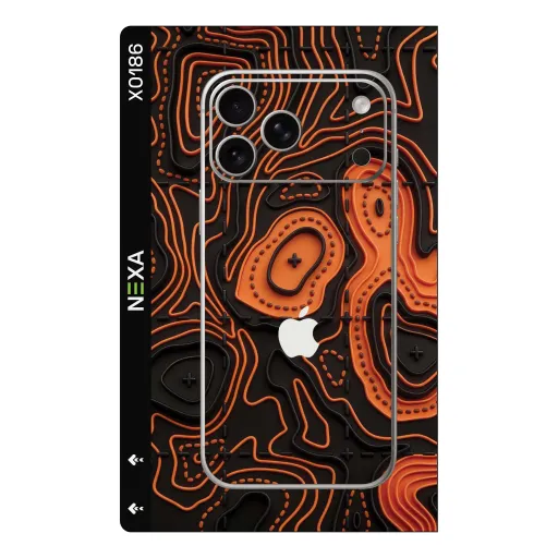 Premium Waves Phones Skin - Wholesale | Nexa Skins — X0186 - Waves (topographic, topographic map, 3d)
