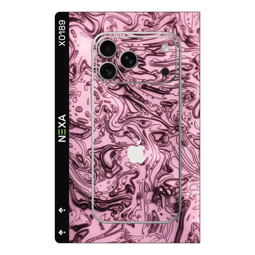 Premium Waves Phones Skin - Wholesale | Nexa Skins — X0189 - Waves (pink, liquid, abstract)