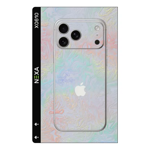 Premium Waves Phones Skin - Wholesale | Nexa Skins — X0610 - Waves (holographic, iridescent, ethereal)