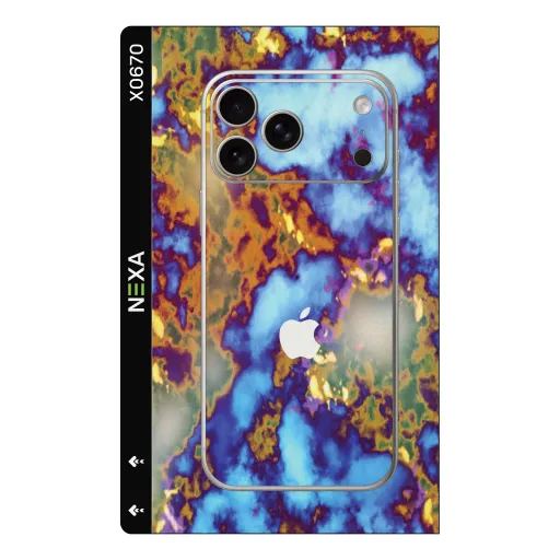Premium Waves Phones Skin - Wholesale | Nexa Skins — X0670 - Waves (marble, abstract, colorful)