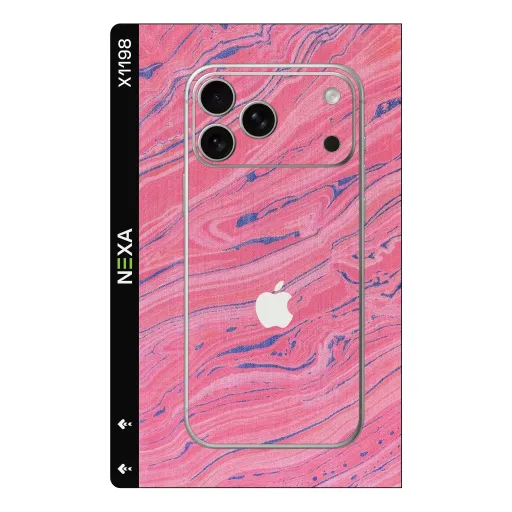Premium Waves Phones Skin - Wholesale | Nexa Skins — X1198 - Waves (pink, marble, textured)